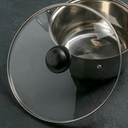 Крышка для сковороды и кастрюли стеклянная, d=32 см
